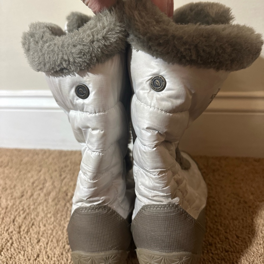 The North Face Insulated Boots Quilted Goose Down Nuptse Fur Lace Women’s Size 8 - Picture 5 of 13